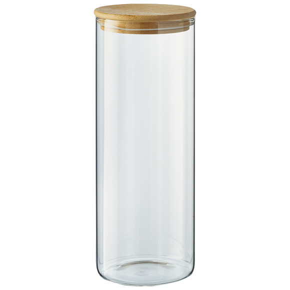 Glas-Vorratsdose mit Bambusdeckel
