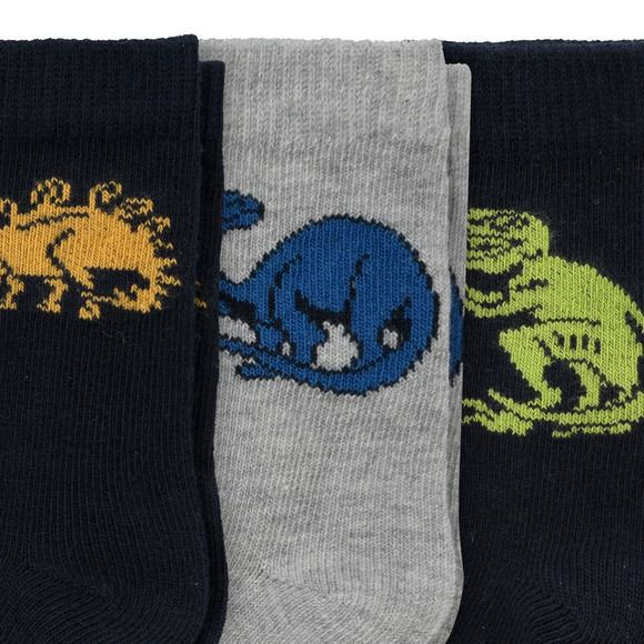 3 Paar Baby Socken mit Dino-Motiven