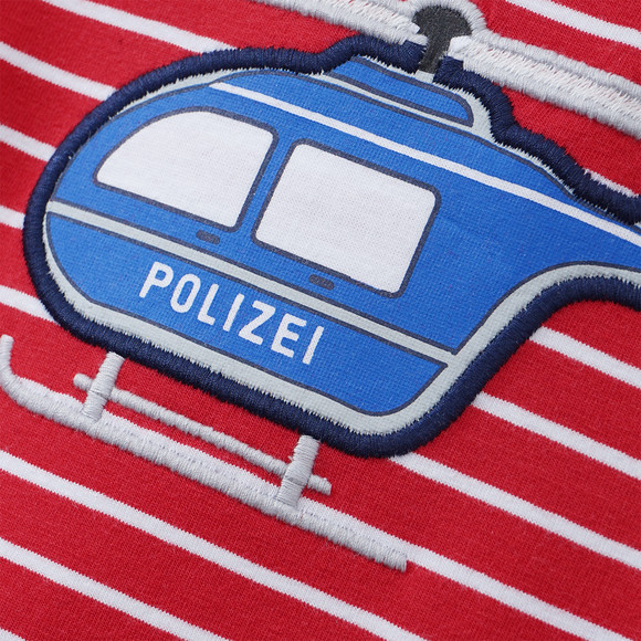 Kinder Langarmshirt mit Polizei-Applikation
