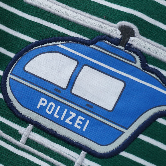 Kinder Langarmshirt mit Polizei-Applikation