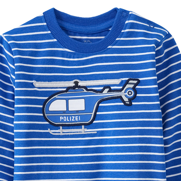 Baby Langarmshirt mit Polizei-Applikation