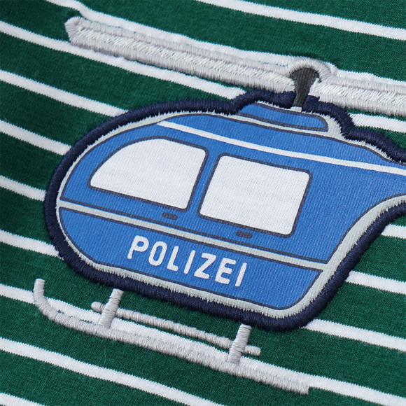 Baby Langarmshirt mit Polizei-Applikation