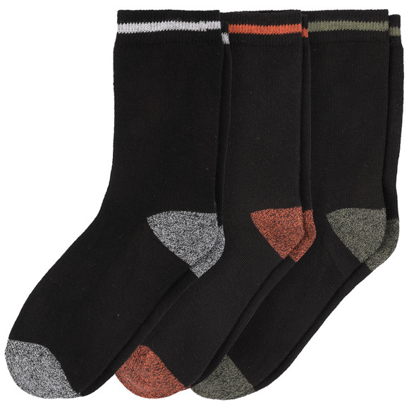 3 Paar Jungen Socken mit farbigen Details