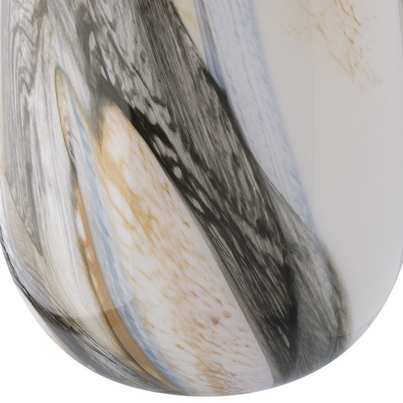 Glasvase in marmorierter Optik