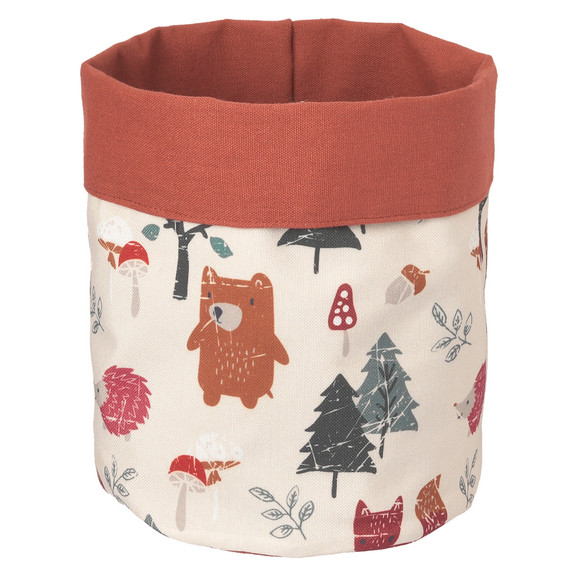 Stoff-Aufbewahrungskorb Mit Bär-Motiv - Für Kinderzimmer Und Wickelkommode