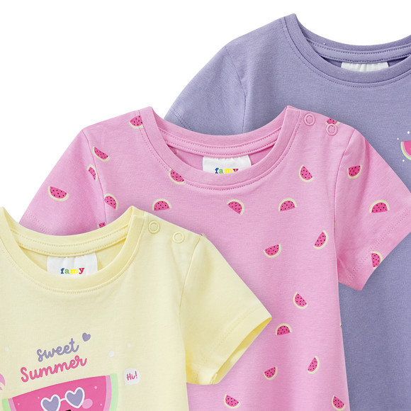 3 Baby T-Shirts mit Sommer-Motiven