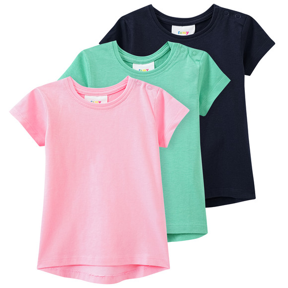3 Baby T-Shirts unifarben