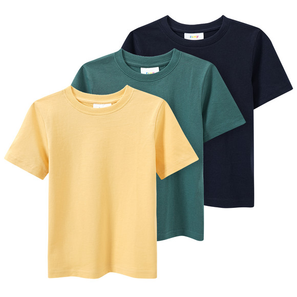 3 Jungen T-Shirts unifarben