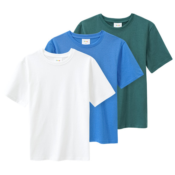3-jungen-t-shirts-unifarben-dunkelgruen-330282435.html
