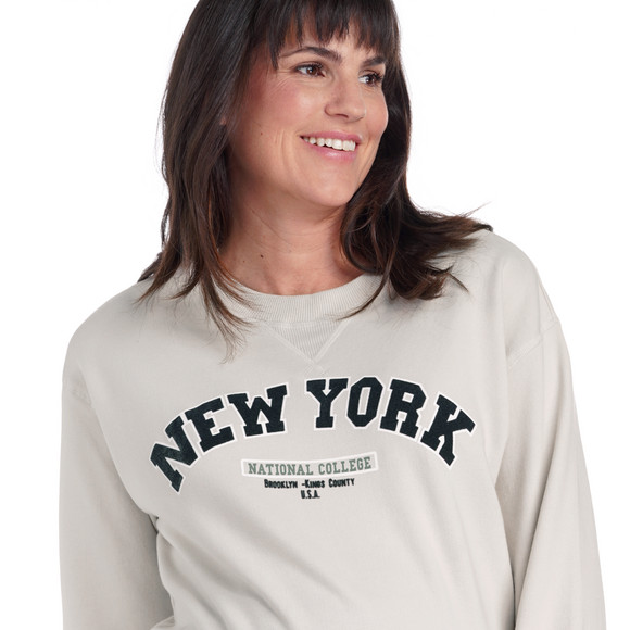 Damen Umstands-Sweatshirt im College-Look