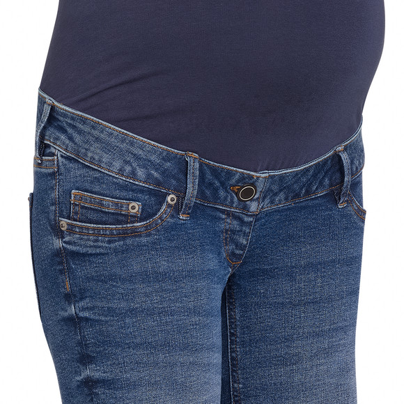 Damen Umstands-Slim-Jeansshorts