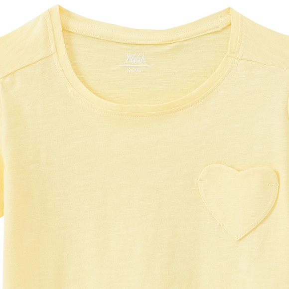 Mädchen T-Shirt mit Herztasche