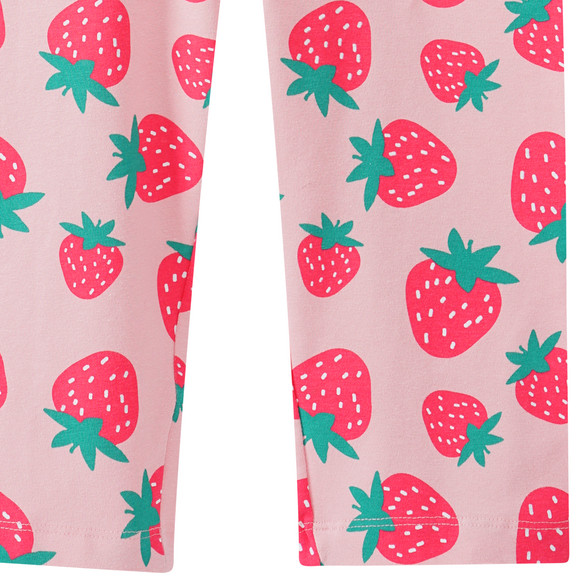 Mädchen Capri-Leggings mit Erdbeer-Allover