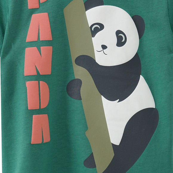 Baby T-Shirt mit Panda-Print