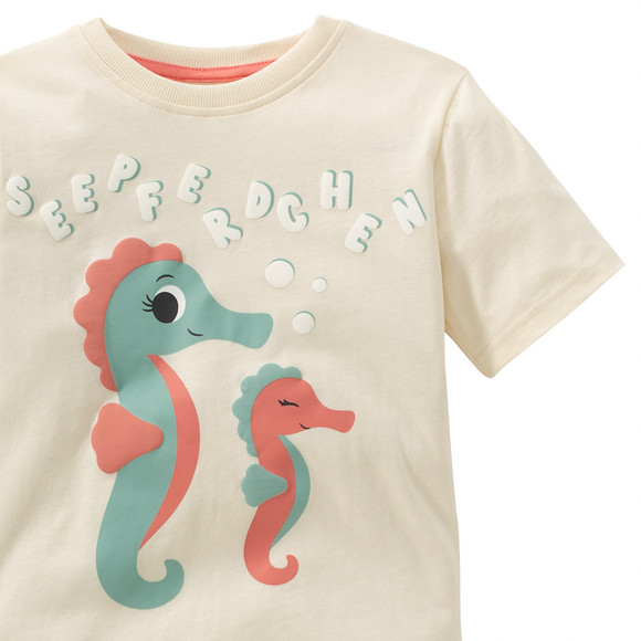 Kinder T-Shirt mit Seepferchen-Print