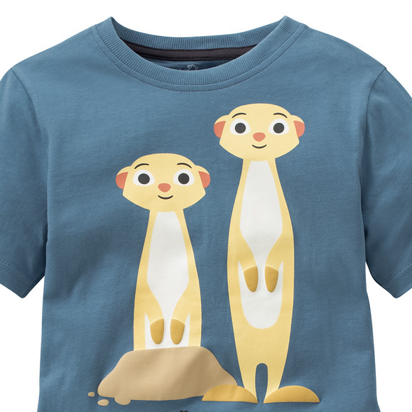 Kinder T-Shirt mit Erdmännchen-Print