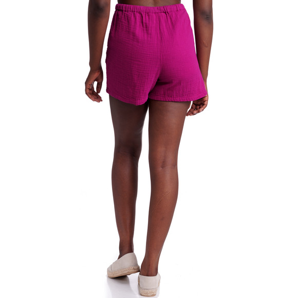 Damen Musselin-Shorts mit Tunnelzug