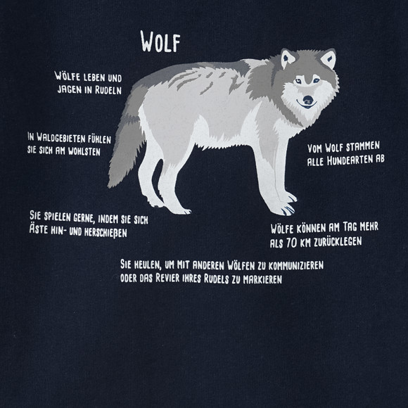 Kinder Sweatshirt mit Wolf-Motiv