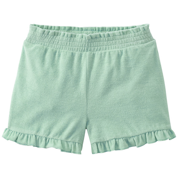 maedchen-frottee-shorts-mit-rueschen-mint.html