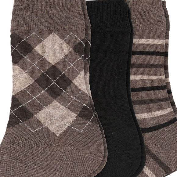 3 Paar Herren Socken im Muster-Mix