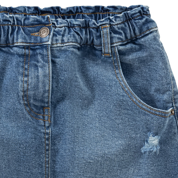 Mädchen Jeans-Rock mit verstellbarem Bund