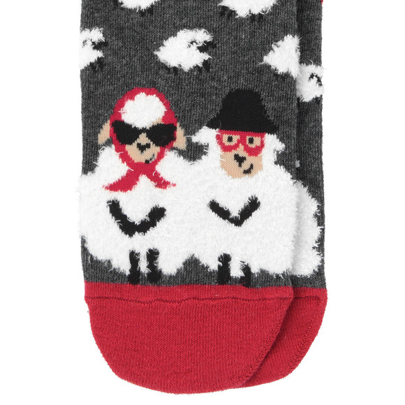 1 Paar Damen Socken mit Schaf-Motiv