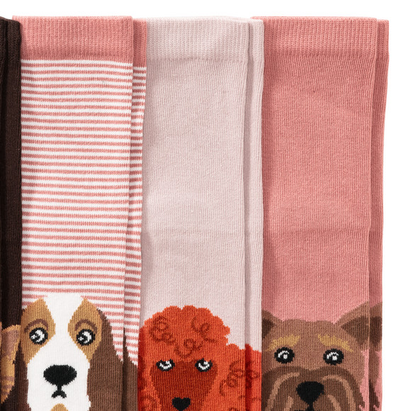 5 Paar Mädchen Socken mit Tier-Motiven