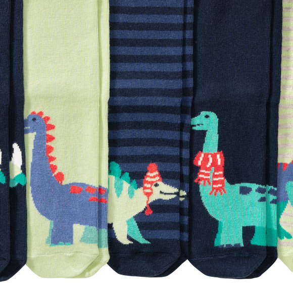 5 Paar Kinder Socken mit Dino-Motiven