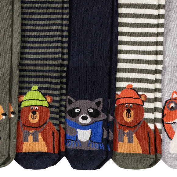 5 Paar Kinder Socken mit Tier-Motiven