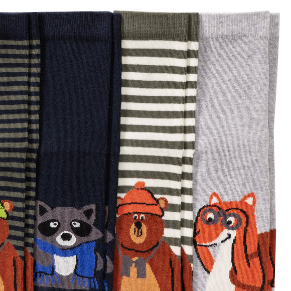 5 Paar Kinder Socken mit Tier-Motiven