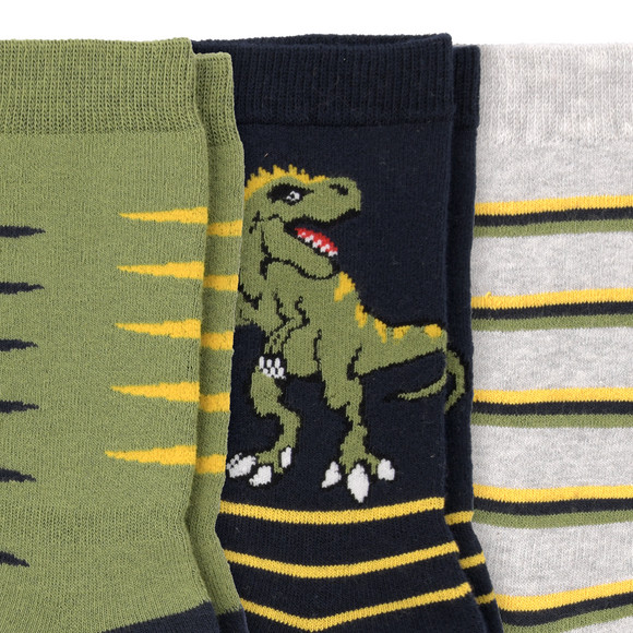 3 Paar Jungen Socken mit Krokodil-Motiven