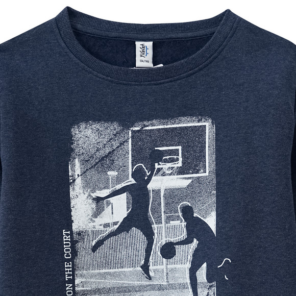 Jungen Sweatshirt mit Basketball-Print