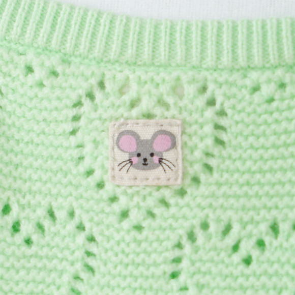Baby Strickpullover mit Ajour-Muster