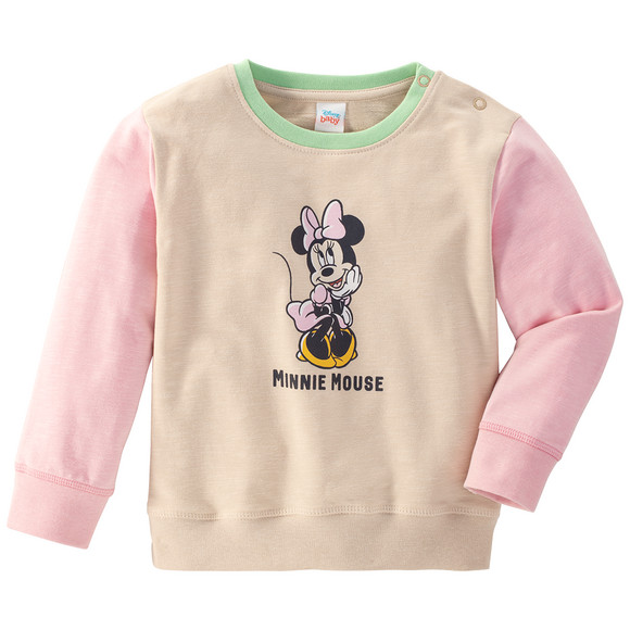 Minnie Maus Sweatshirt mit Farbteiler