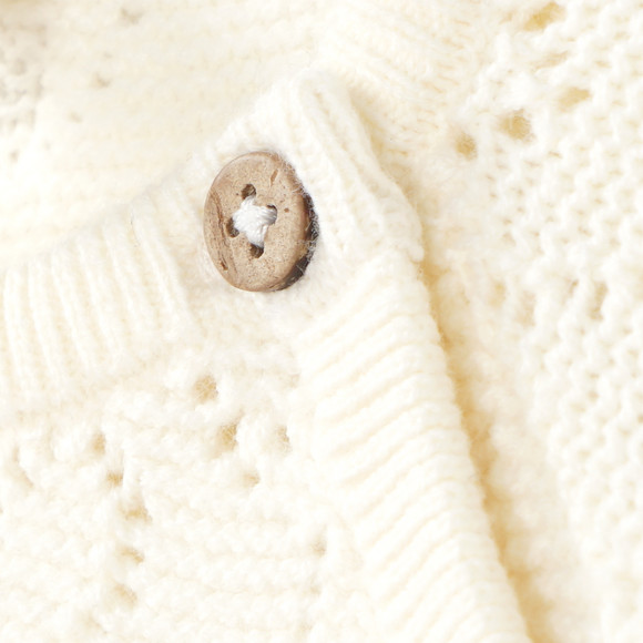 Newborn Strickpullover mit Ajour-Muster