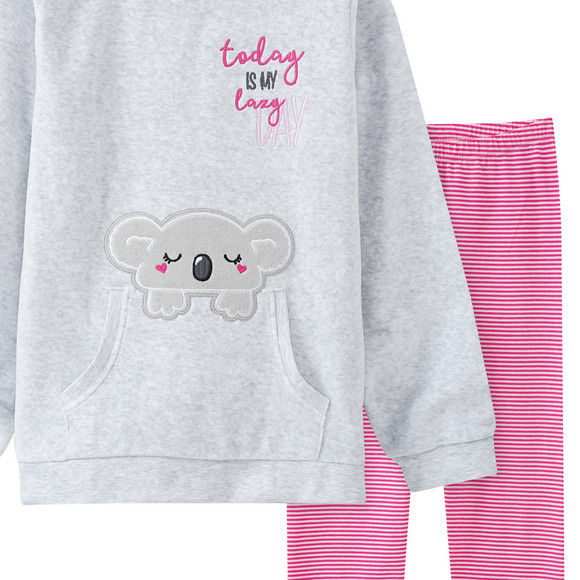 Mädchen Nicki-Schlafanzug mit Koala-Motiv