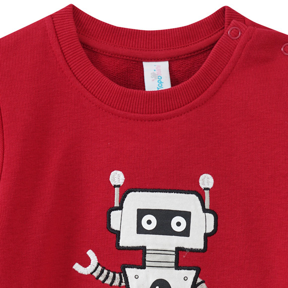 Baby Sweatshirt mit Roboter-Applikation