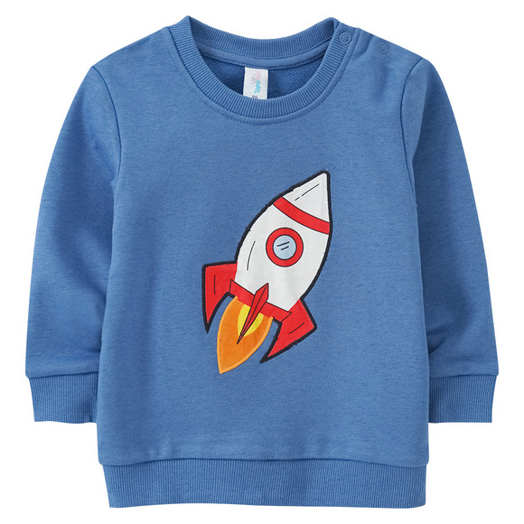 Baby Sweatshirt mit Raumschiff-Applikation