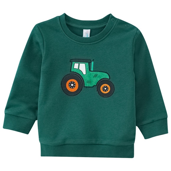 Baby Sweatshirt mit Trecker-Applikation
