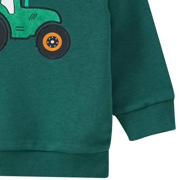 Baby Sweatshirt mit Trecker-Applikation