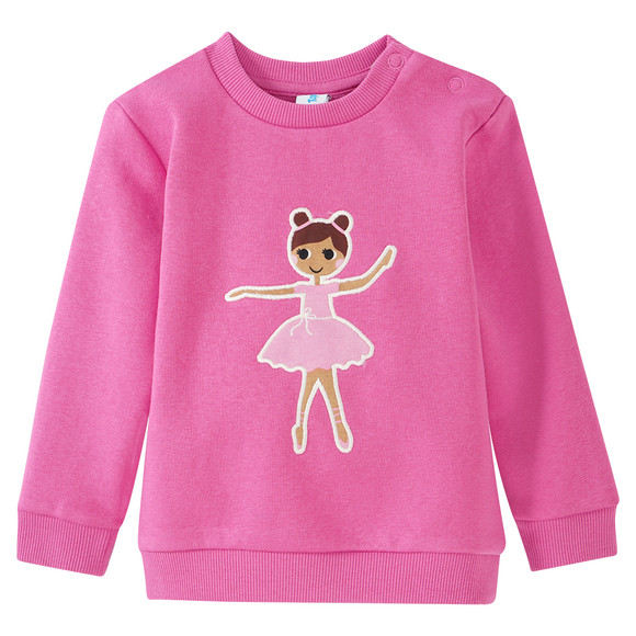Baby Sweatshirt mit Ballerina-Applikation