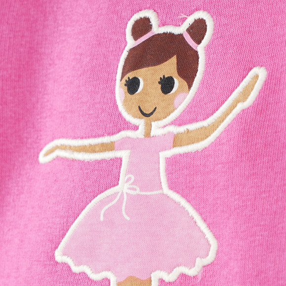 Baby Sweatshirt mit Ballerina-Applikation