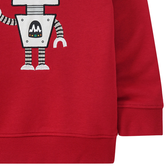 Kinder Sweatshirt mit Roboter-Applikation