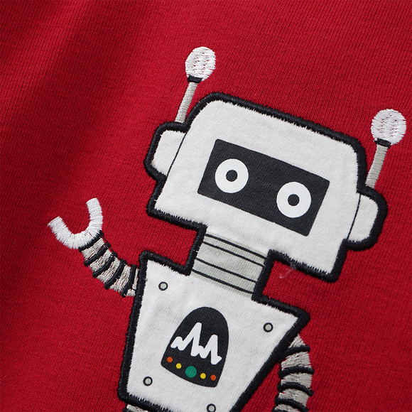 Kinder Sweatshirt mit Roboter-Applikation