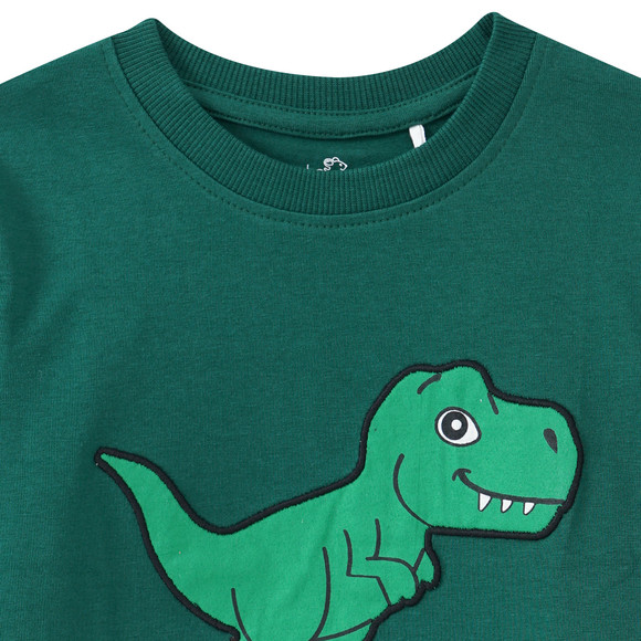 Kinder Langarmshirt mit Dino-Applikation