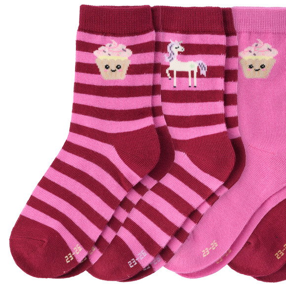 5 Paar Mädchen Socken mit Bio-Baumwolle