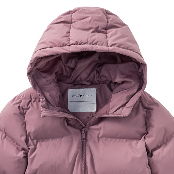 Pufferjack voor meisjes in effen kleuren