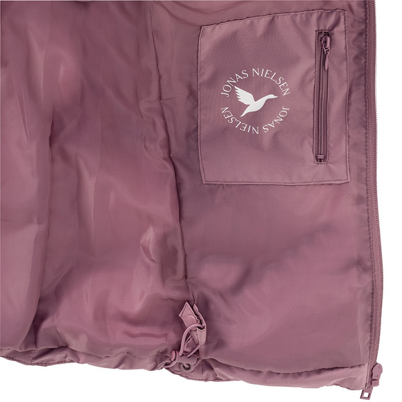 Pufferjack voor meisjes in effen kleuren