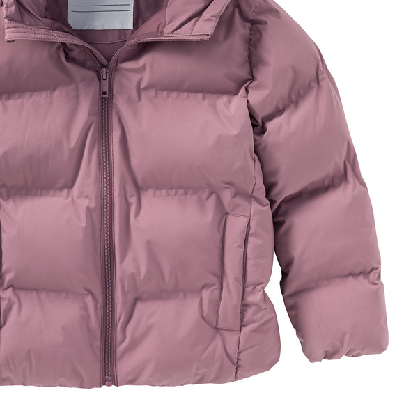 Pufferjack voor meisjes in effen kleuren