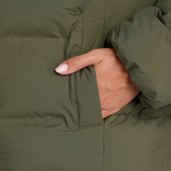 Dames pufferjack in effen kleuren